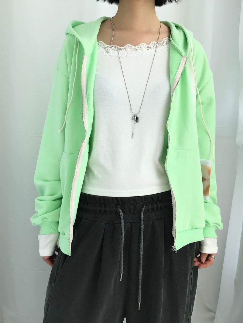 Clover Soft Loose Zip-Up