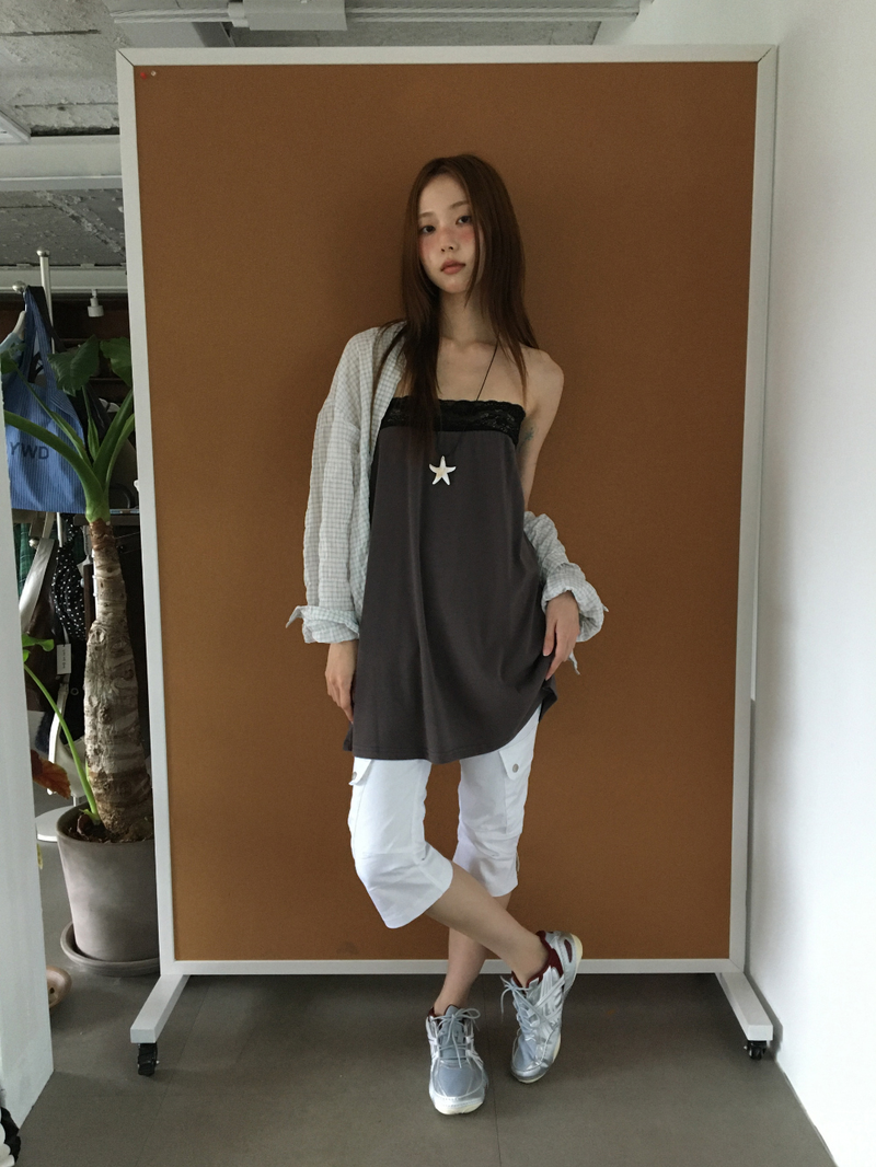 Deep lace skirt (3color) 