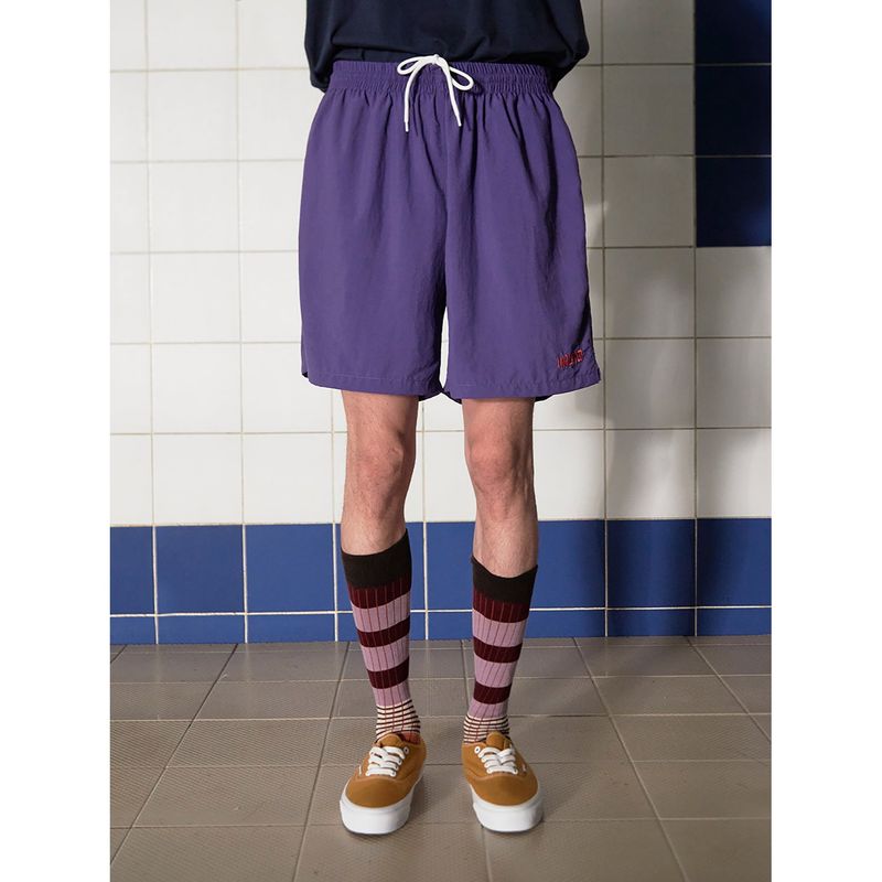 LOGO NYLON SHORT / PURPLE