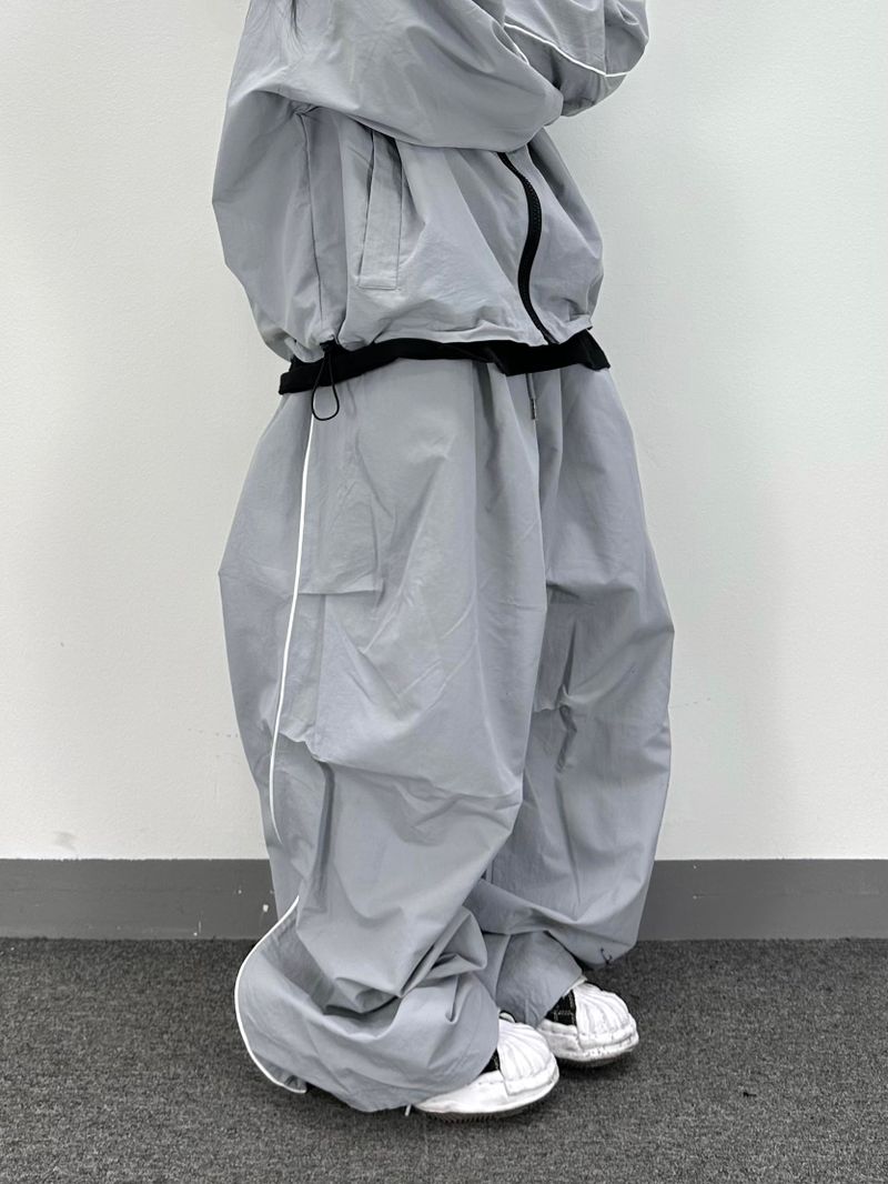 piping balloon track pants