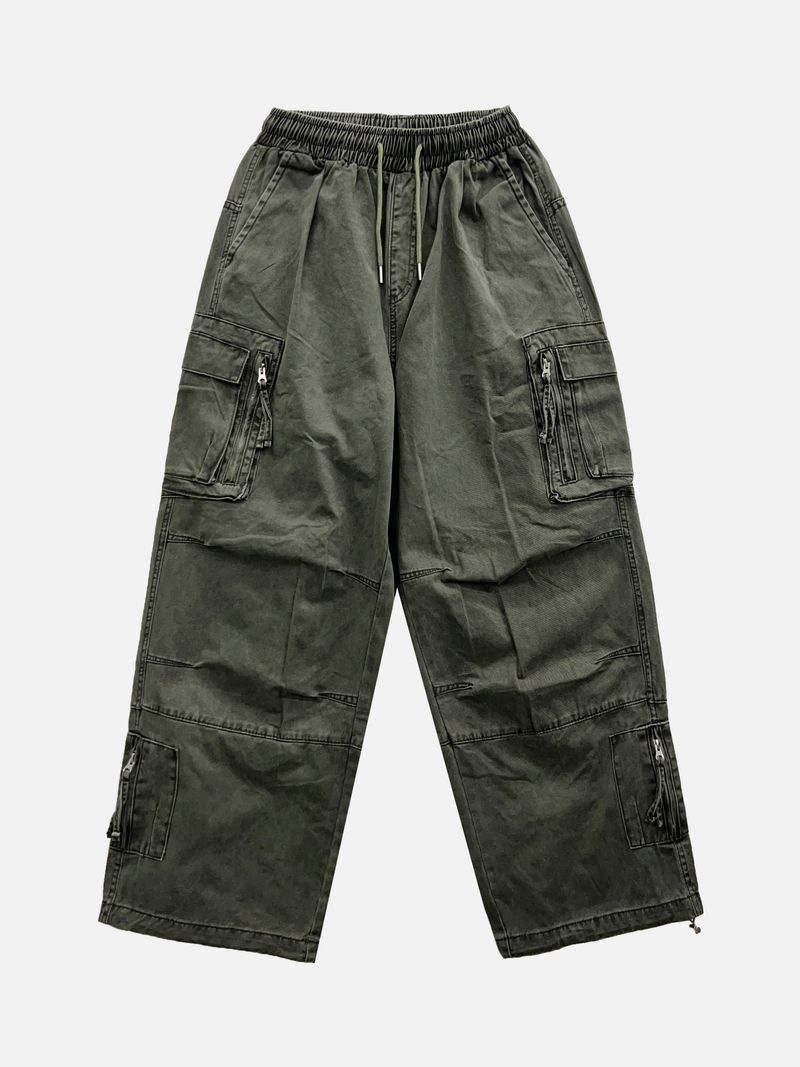 Bexer Multi-Pocket Wide Pants 3C