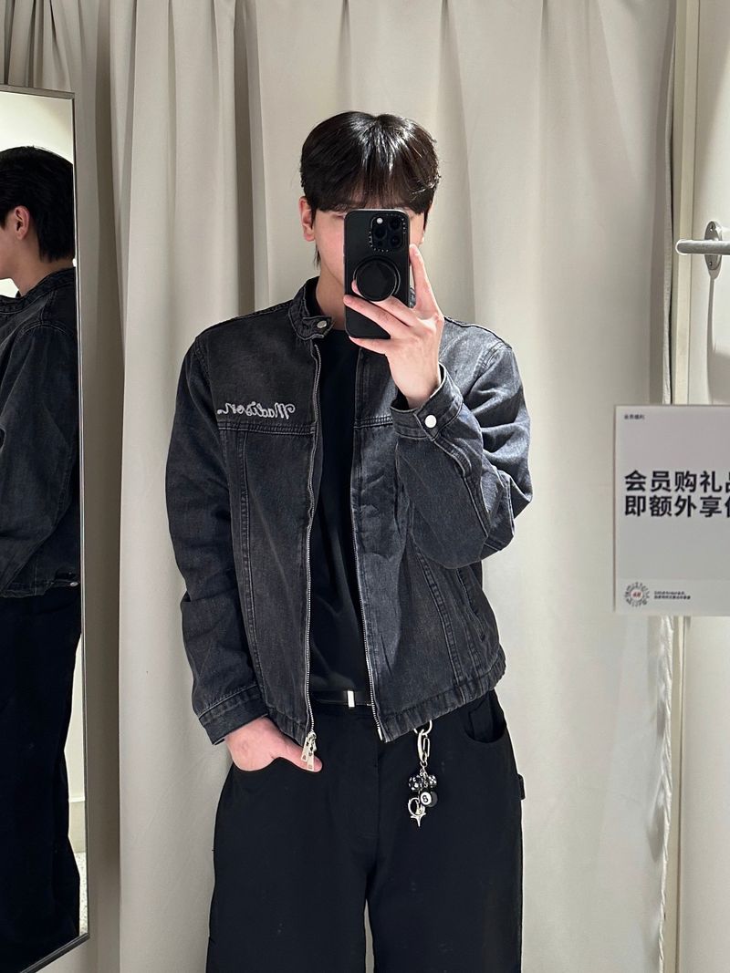 WHAT A LOOK（ワット ア ルック）の「Marine embroidery short denim jacket（Jackets/Outerwear）」