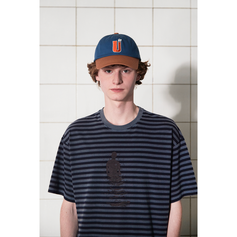U LOGO TWO-TONE CAP / BLUE
