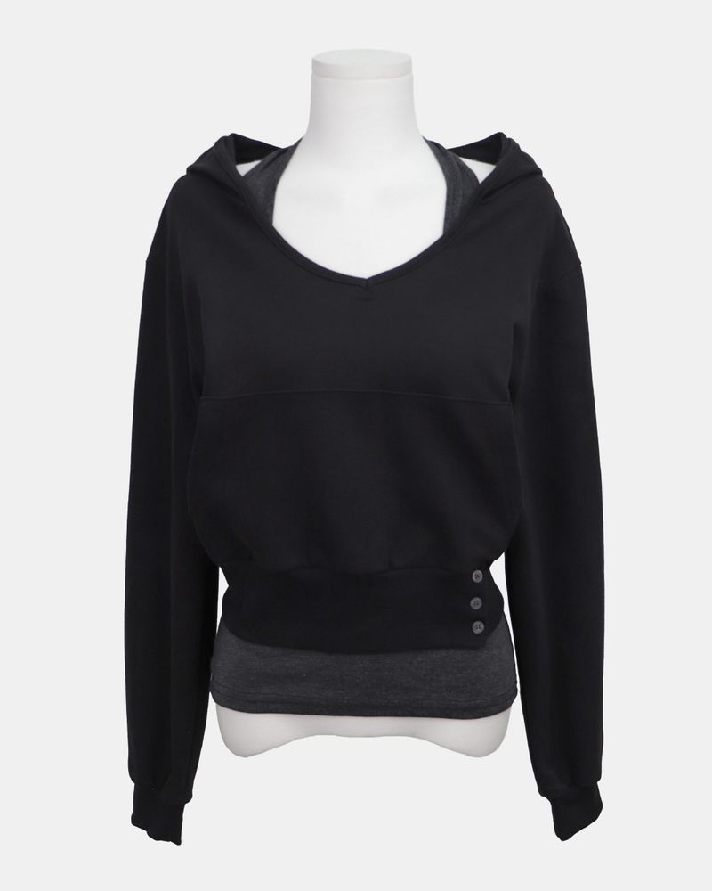 Doe Layered Halter-Neck Sweatshirt Set