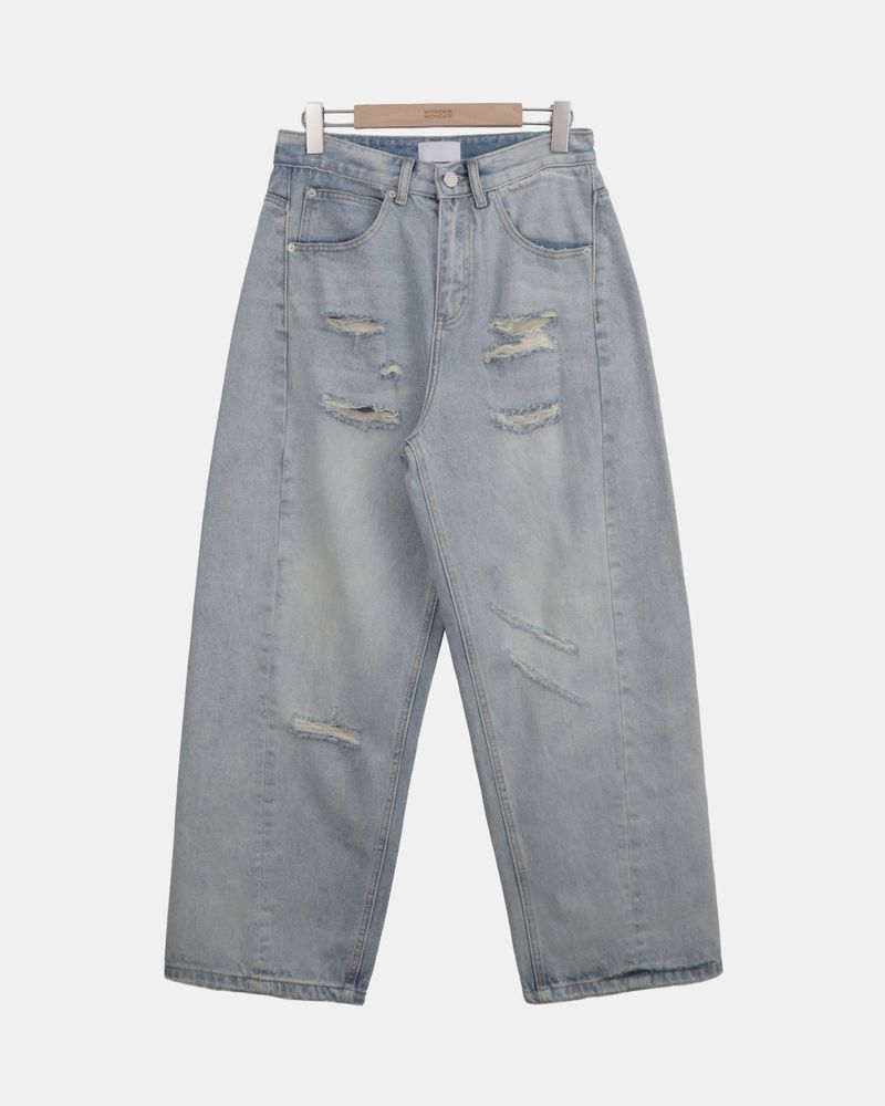 Pelton Distressed Wide Pants