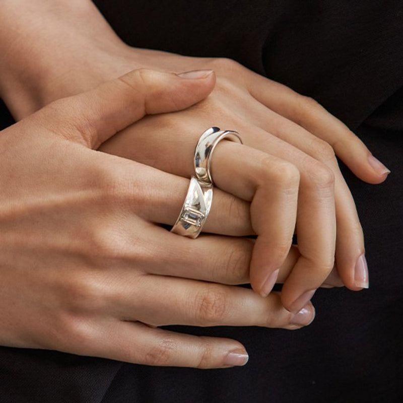 FLIT（フィリット）の「SAND DUNE STONE RING (CLEAR QUARTZ) (SILVER)（Accessories）」