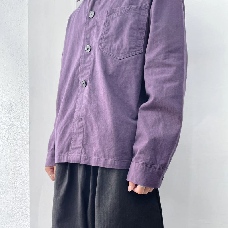 Muted Violet Shirt Jacket