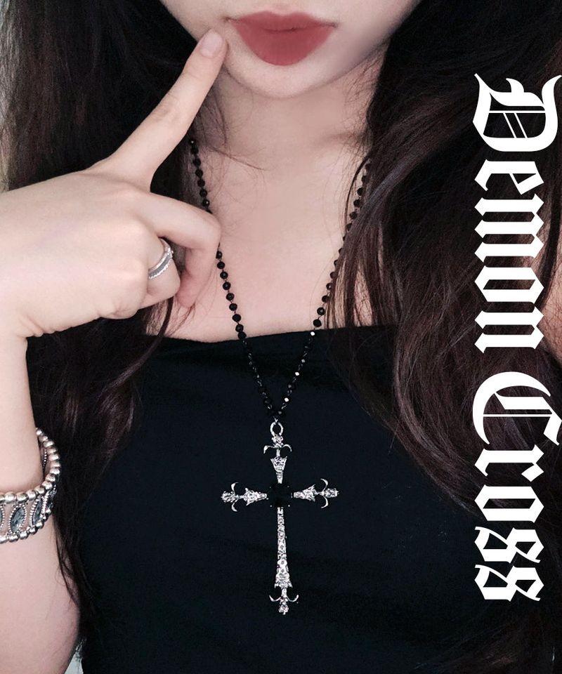 Adamdree（アダムドリー）の「Demon Black Cross Necklace（Accessories）」