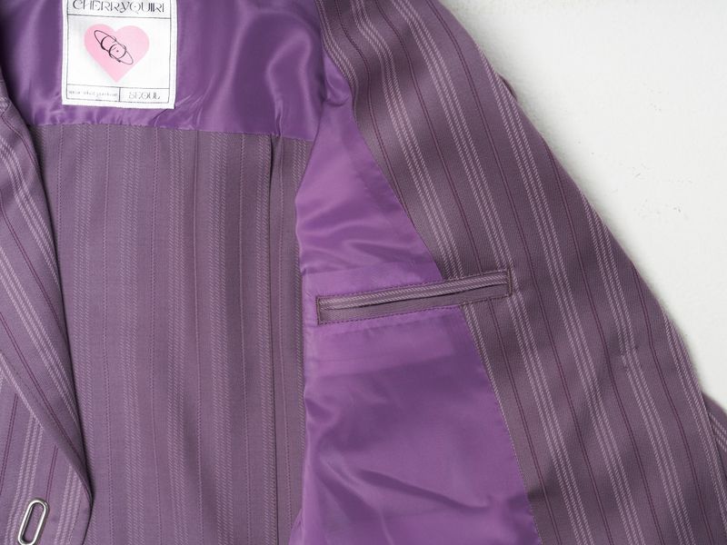 PLEATS CROP JK (PURPLE)
