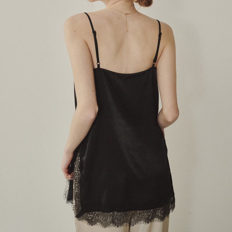 Melrose Satin Lace Top