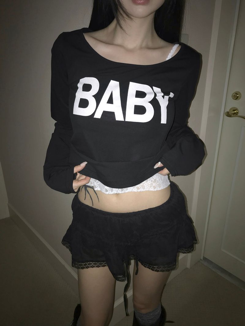 glitter-baby tight top(4 color )