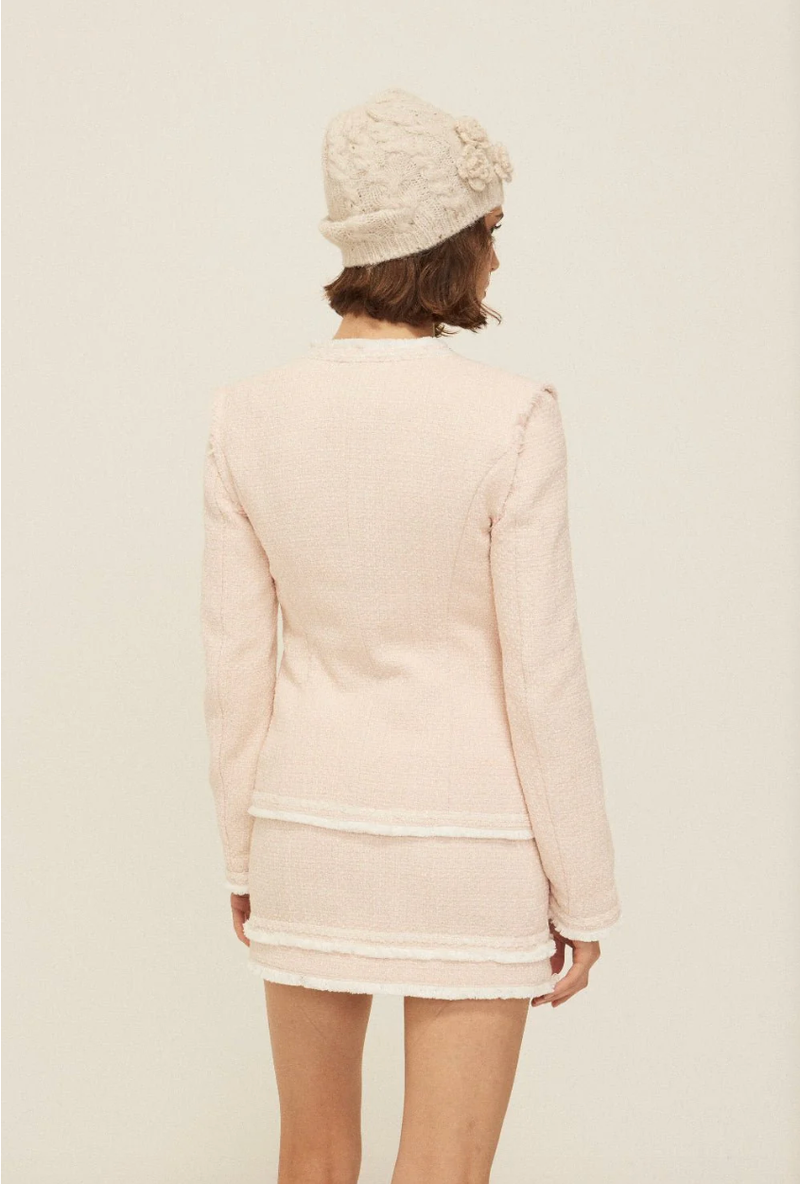 Carrie tweed skirt - pink