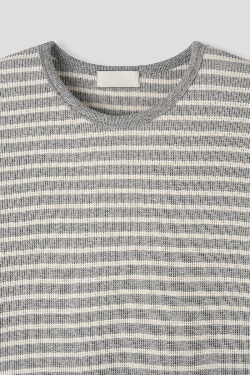 Lofi Striped Waffled Top
