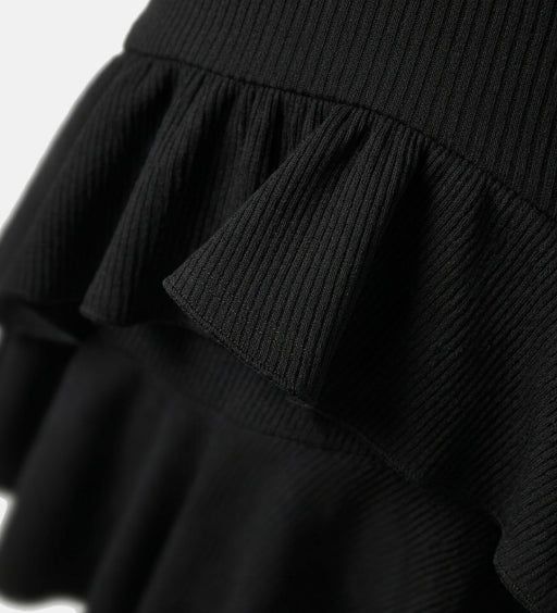 Frill V-neck mini one piece