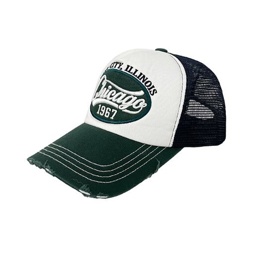 Chicago Damage Mesh Ball Cap