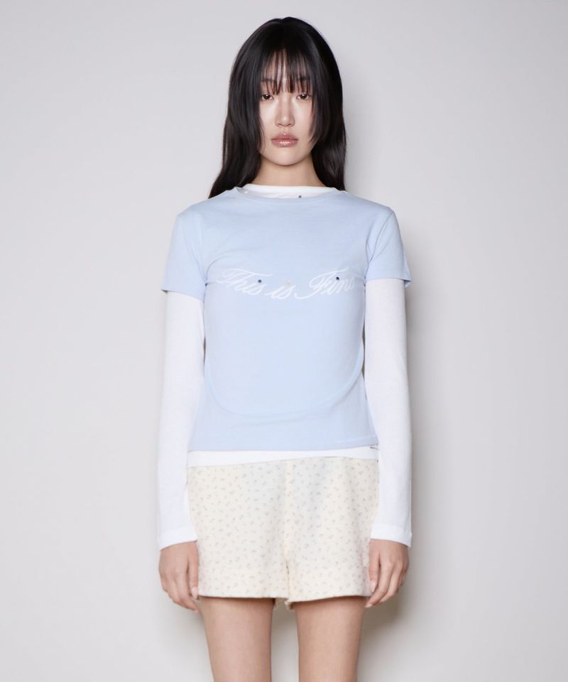 Cropped Signature Tee