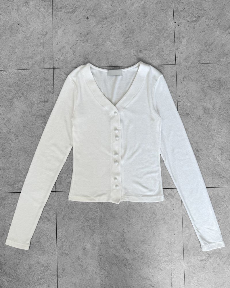 MELLOW BEAN V-NECK CARDIGAN