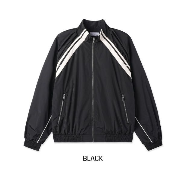 Stung Leather Track Balloon Zip-Up