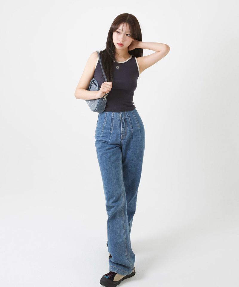 STITCH LOGO COLORING SLEEVELESS [3color]