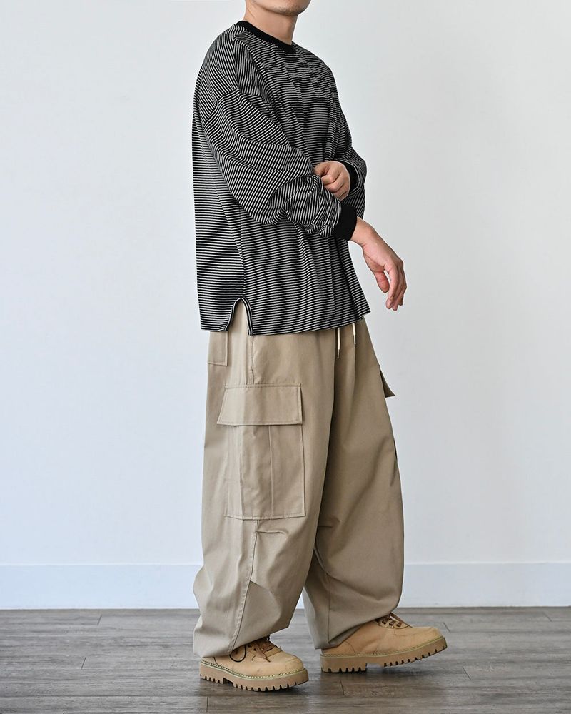 SIO WIDE CARGO PANTS BG