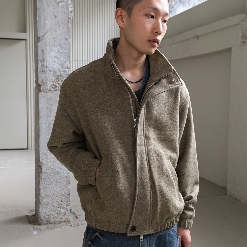 Machete wool blouson / Taupe melange