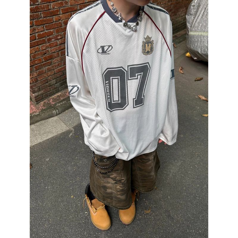 COZINESS（コジネス）の「OV V-Neck Jersey Long-Sleeve T-Shirt (2 colors)（Tops）」