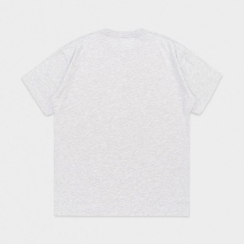 LOVE X FAKE GRAPHIC T-SHIRTS (LIGHT GREY)