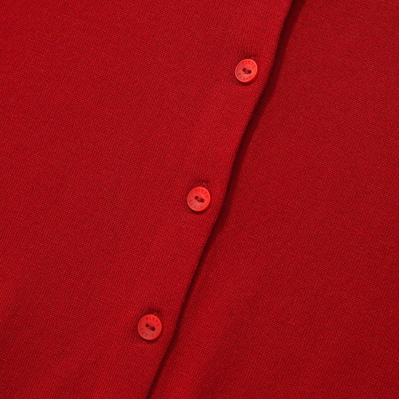 KIRSH PLAIN SOFT TOUCH CARDIGAN [RED]