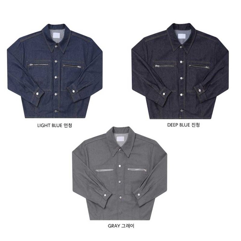 ASCLO Denim Crop Blouson (3color)