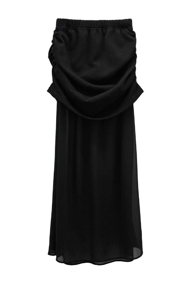 Cente Chiffon Layered Long Skirt