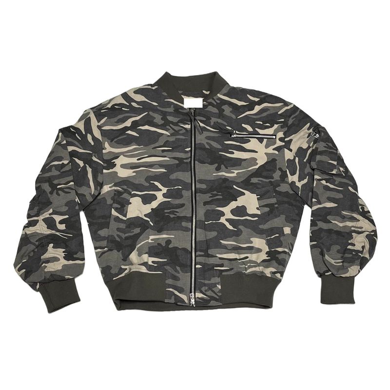 Camo ma-1 shirring jumper