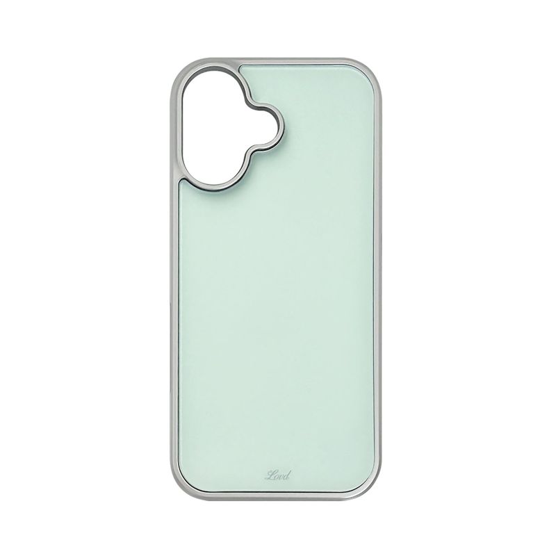 LOVD（ラブド）の「[MADE]ベーシック ミントフォン ケース (glass silver bumper)（スマホグッズ/小物）」