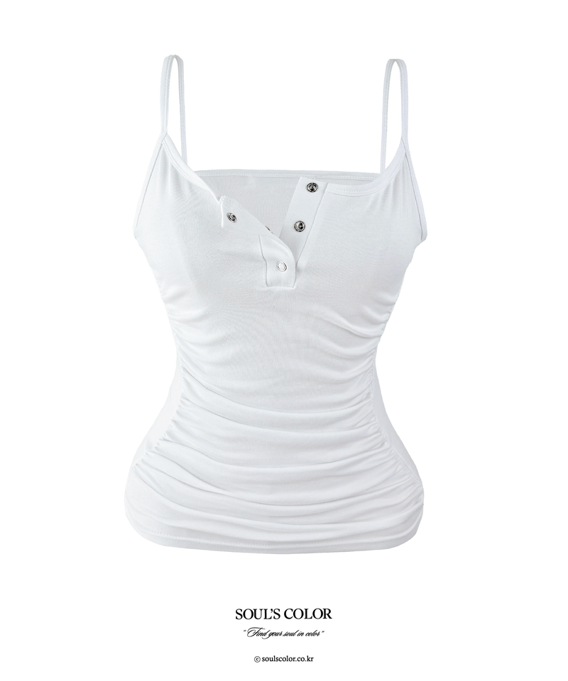 Silvia Snap Shirring Sleeveless (2color)