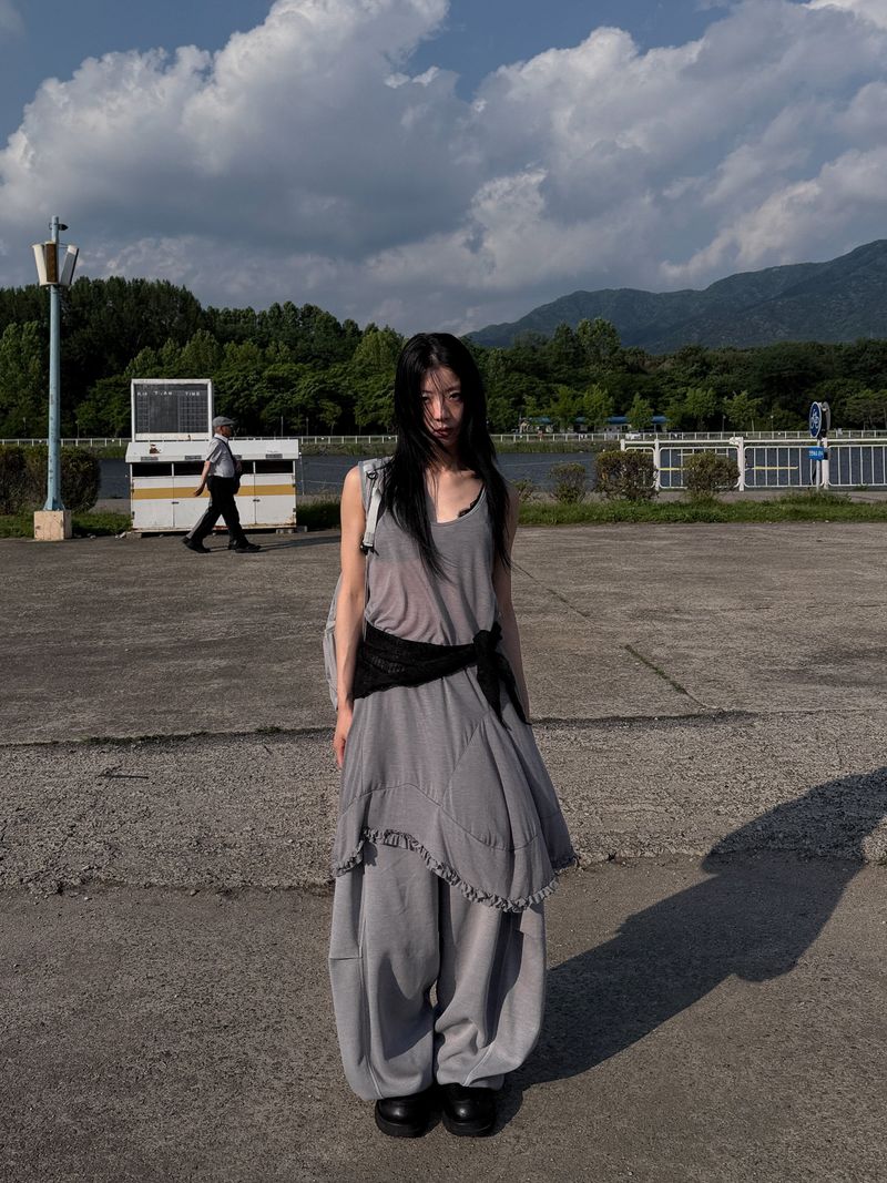 PLEATED FRILL ONEPIECE