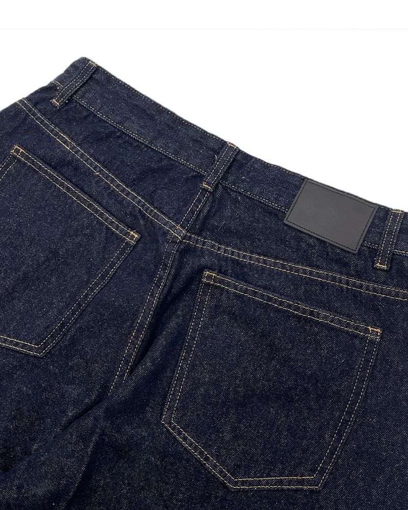 Never Curved Panel Raw Denim