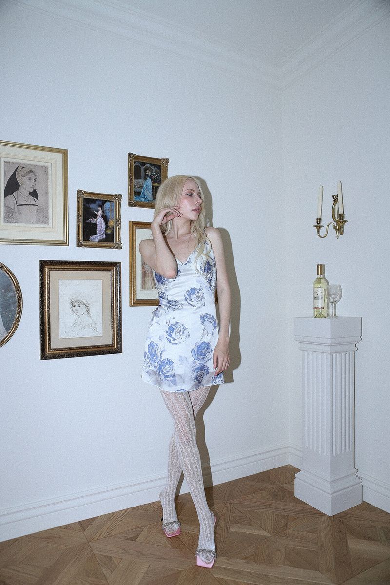 ROSE BUSTIER DRESS[white]
