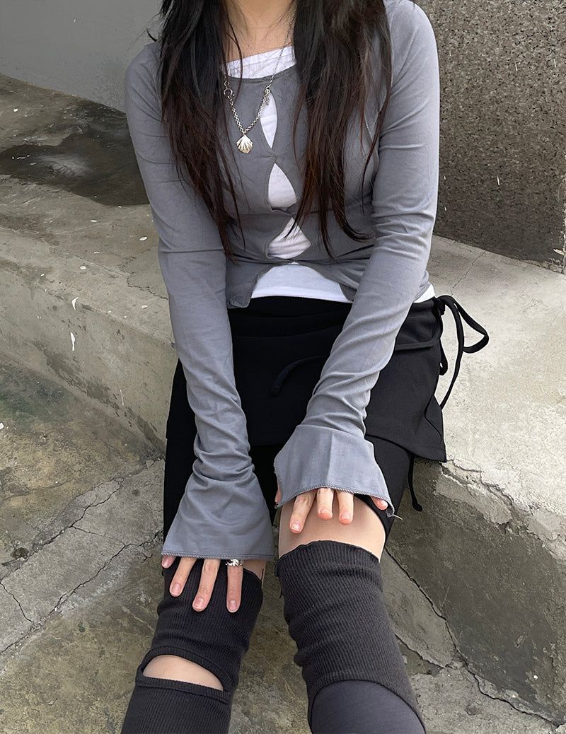 Gorpcore spandex Strap Skirt Leggings