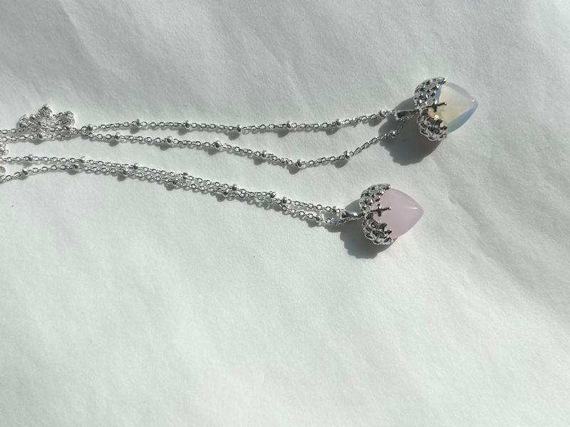 Seraphim Necklace(Pink,Opal)