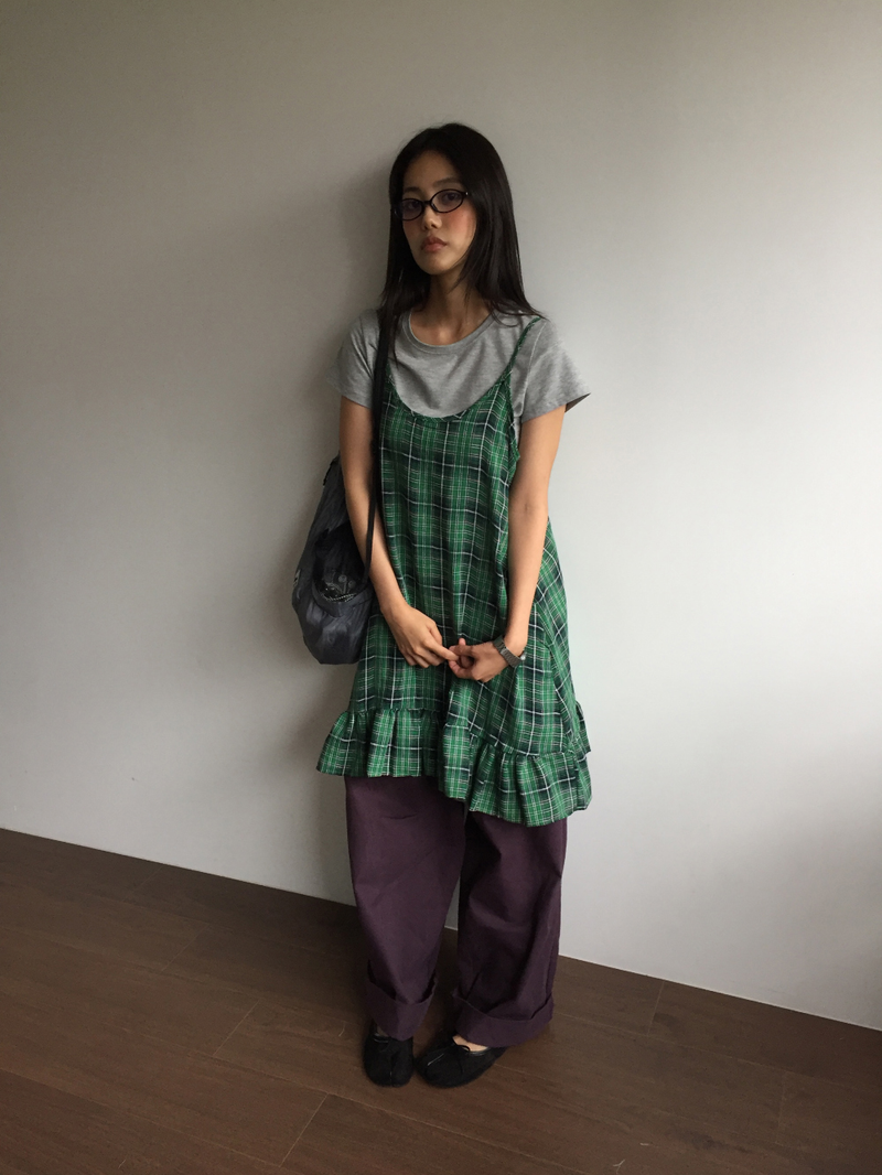 Tartan frill check dress (2color)