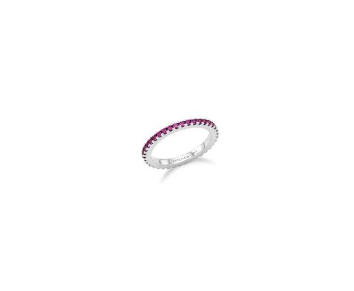 26SS★ Essence Silver (W) Lace Tennis Ring S Neo Ruby