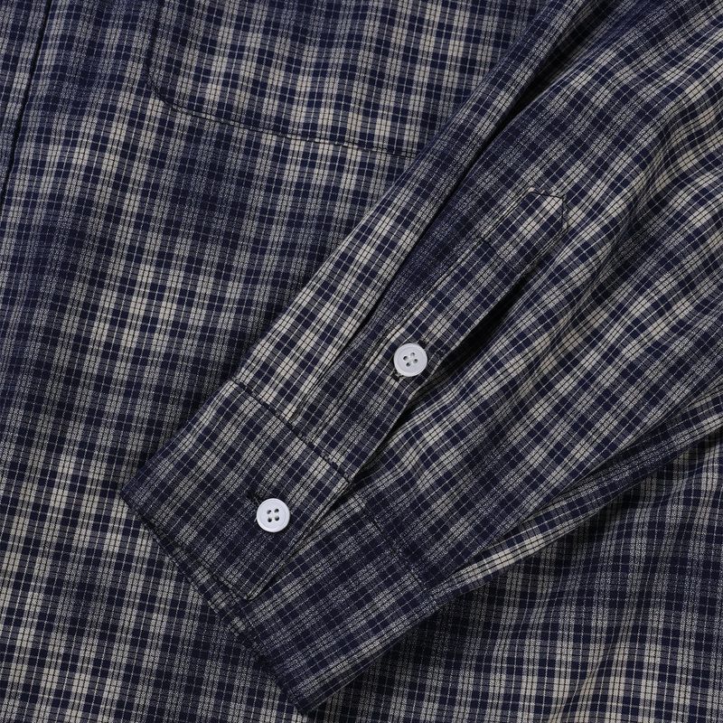 Leon vintage washing checkered shirt
