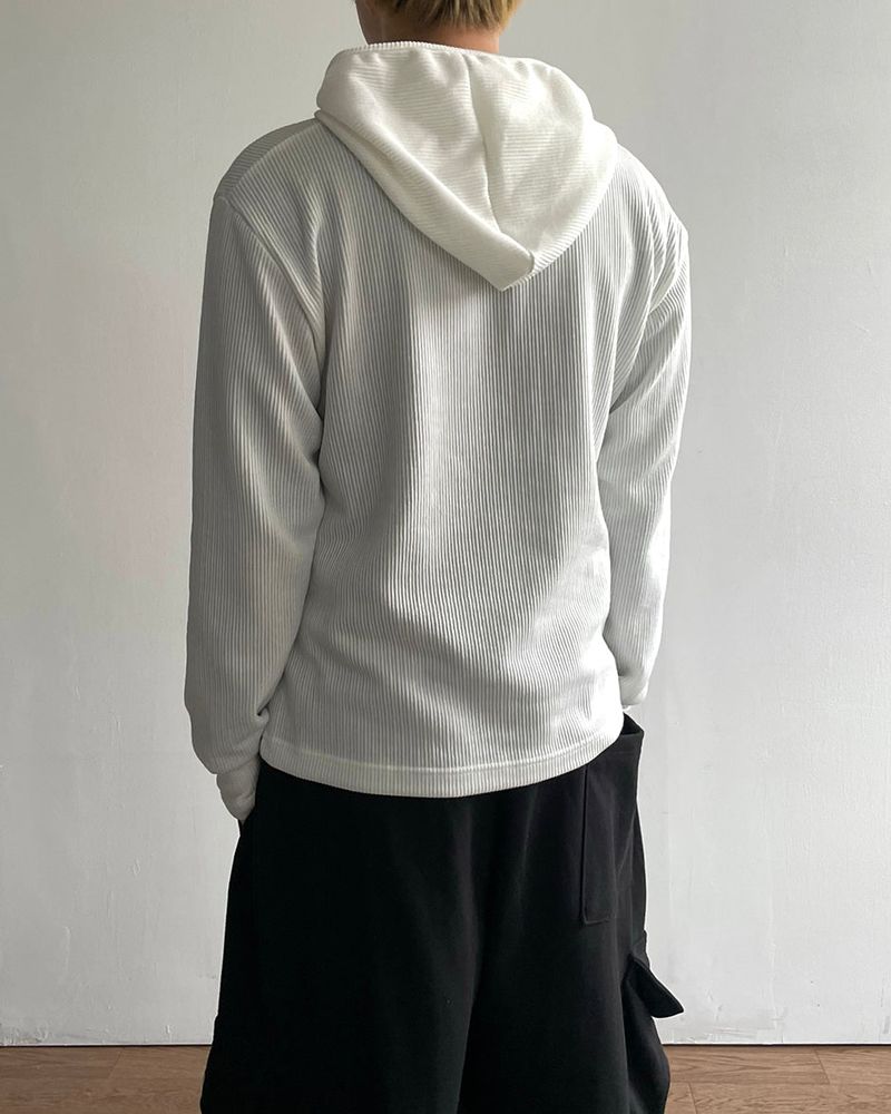 Polz Rib Henley Hoodie