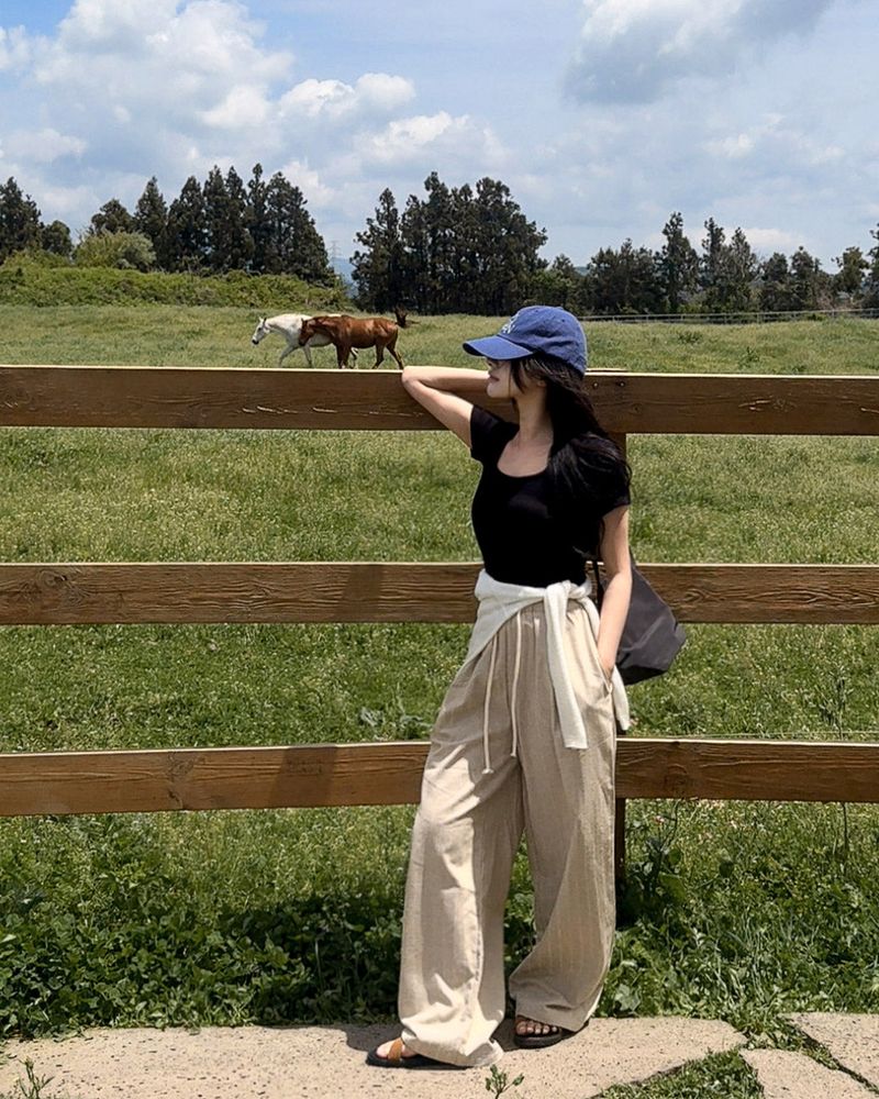 MAYBINS(メイビンス)の「Heppin stripe banding pants(Pants)」