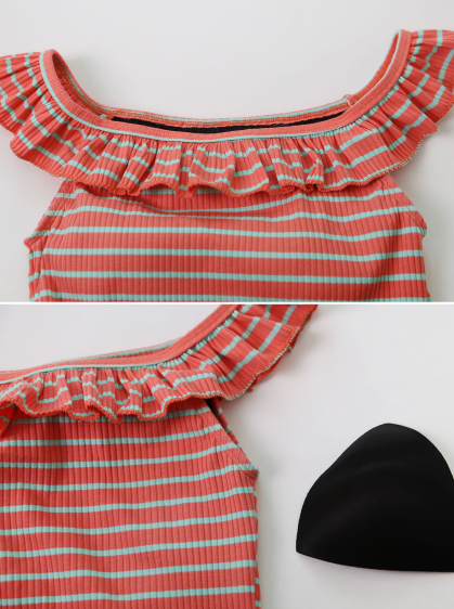 WY Frill Border Off Shoulder Monokini (2color)
