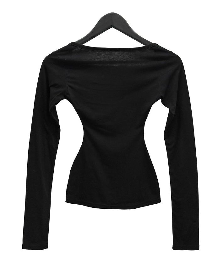 Body Slim Deep Square Tee
