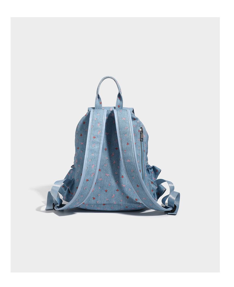 French Dot Lace Backpack - Large Capacity Schoolbag & Picnic Backpack