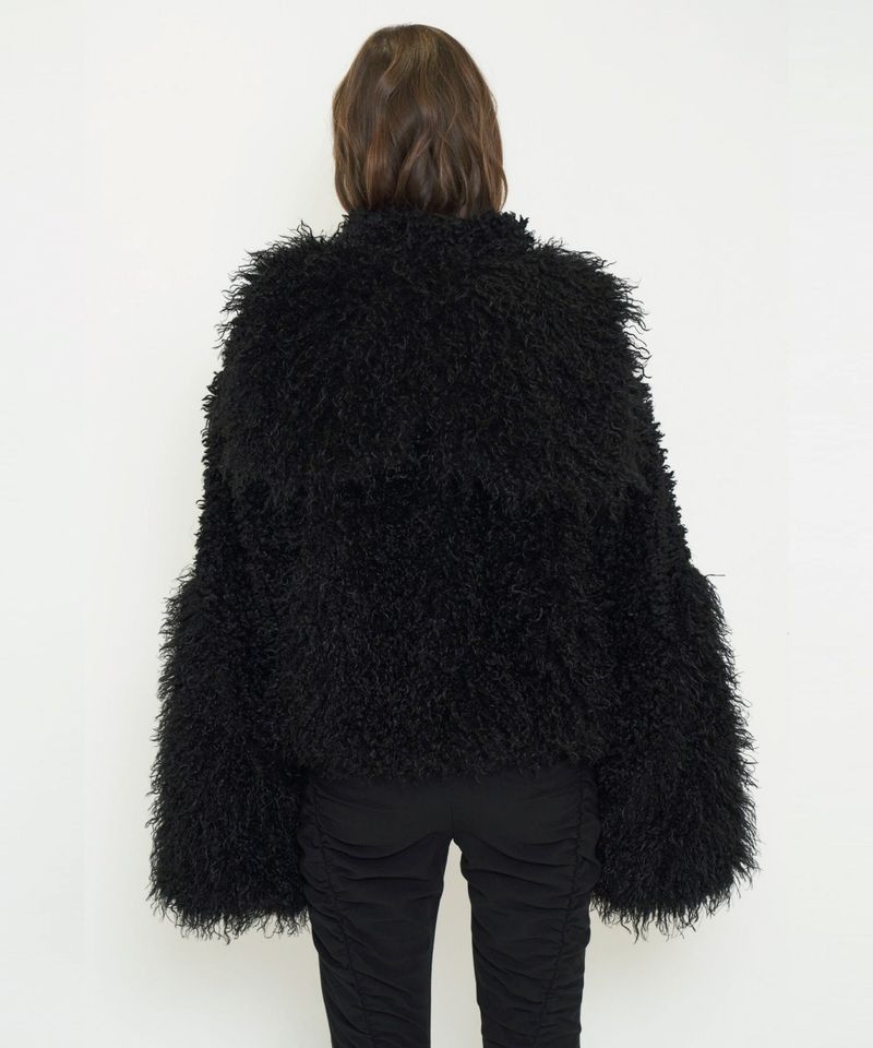ECO FUR ASYMMETRIC JACKET