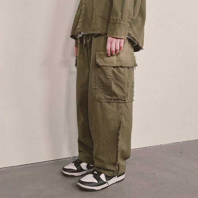 grunge wide cargo pants_khaki