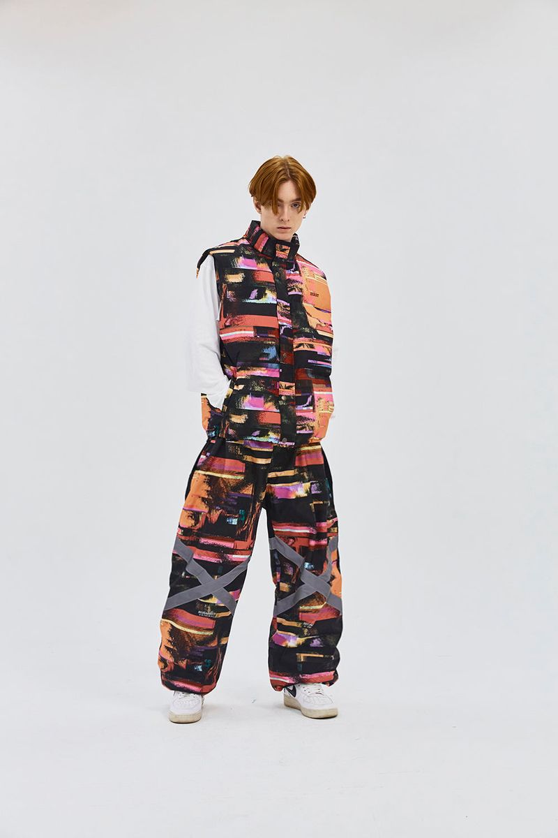 ORIGINAL POT-X REFLECTIVE JOGGER PANTS PINK PATTERN