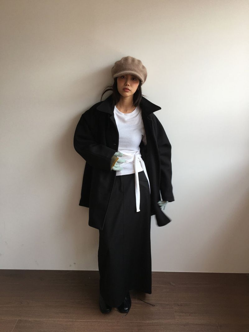 Slit Long Skirt (2 Colors)